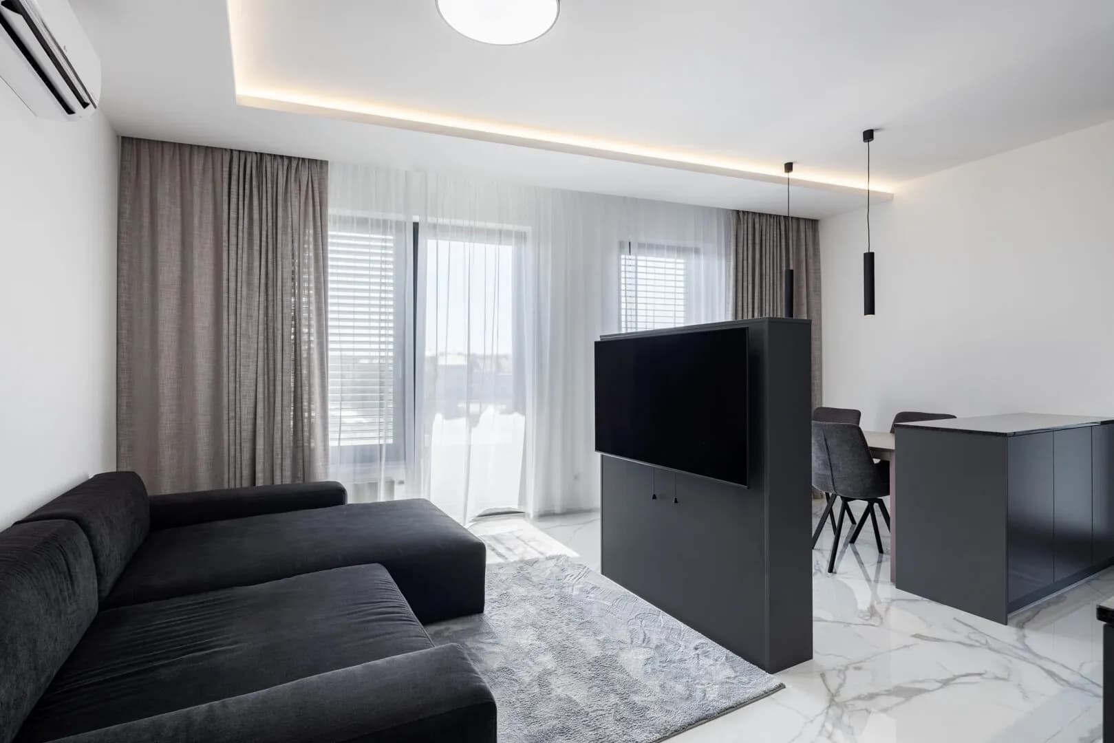 Pronájem moderního bytu 3+kk s terasami – Perucká, Praha 2 – Vinohrady
