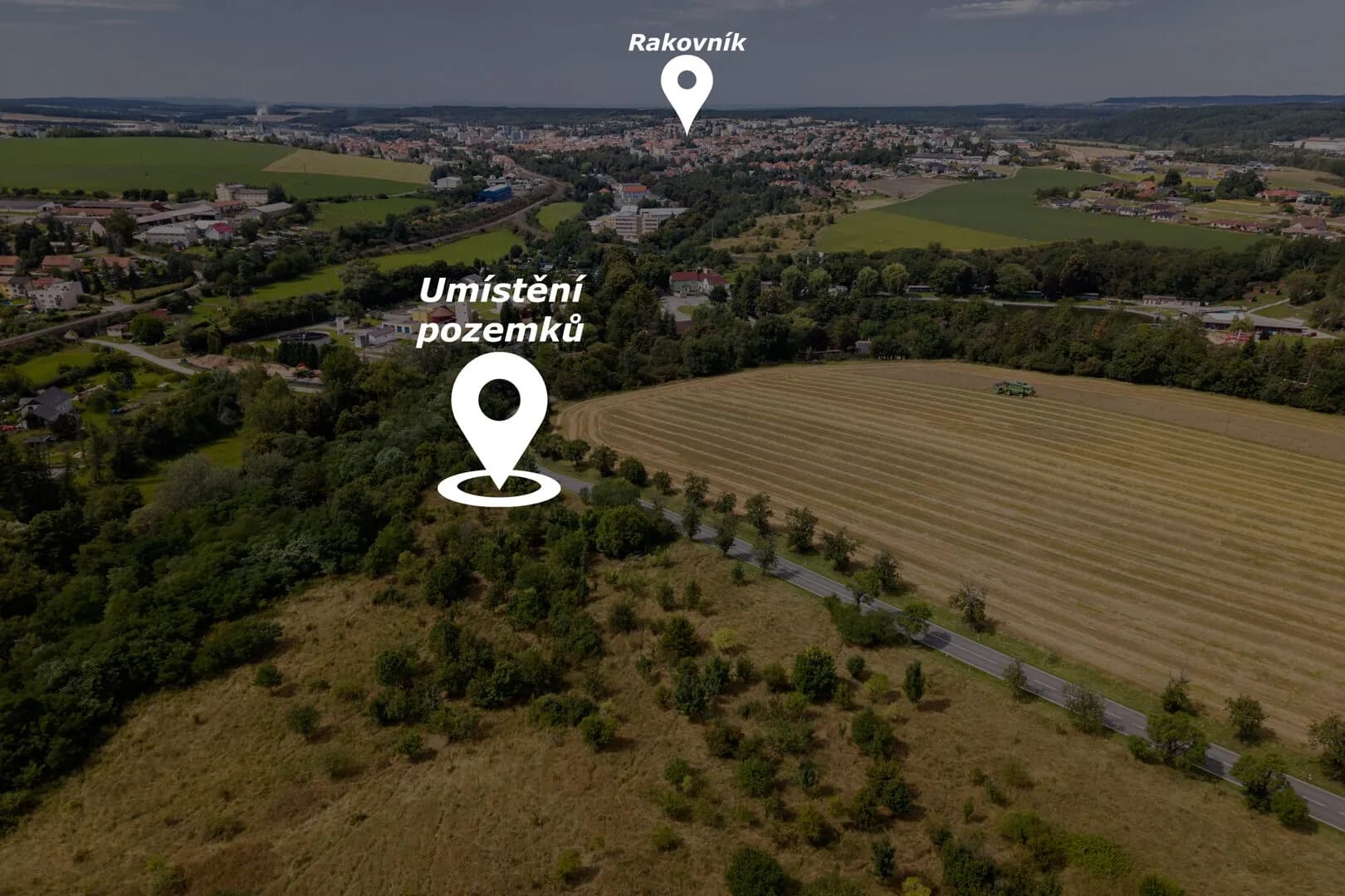 Stavební pozemek 1297m2 na prodej – Rakovník